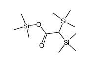 2,2-Bis(trimethylsilyl)ethansaeure-trimethylester结构式