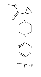 1-[4-(5-trifluoromethylpyridin-2-yl)-piperazin-1-yl]-cyclopropanecarboxylic acid methyl ester Structure