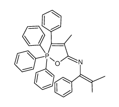 (Z)-4-methyl-N-(2-methyl-1-phenylprop-1-en-1-yl)-2,2,2,3-tetraphenyl-1,2l5-oxaphosphol-5(2H)-imine Structure