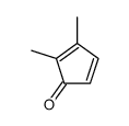 2,3-dimethylcyclopenta-2,4-dien-1-one结构式