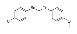 1-chloro-4-[(4-methoxyphenyl)tellanylmethylselanyl]benzene Structure