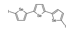 2,5-bis(5-iodoselenophen-2-yl)selenophene Structure