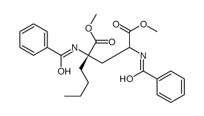 dimethyl (2S)-2,4-dibenzamido-2-butylpentanedioate结构式