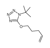 1-tert-butyl-5-pent-4-enoxytetrazole结构式