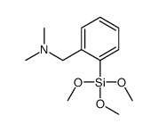 N,N-dimethyl-1-(2-trimethoxysilylphenyl)methanamine结构式