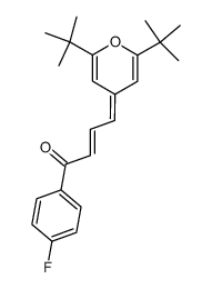 4-(2,6-Di-tert-butyl-4H-pyran-4-ylidene)-1-(4-fluorophenyl)-2-butene-1-one Structure