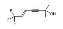 7,7,7-trifluoro-2-methylhept-5-en-3-yn-2-ol结构式