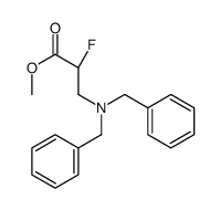 methyl (2R)-3-(dibenzylamino)-2-fluoropropanoate结构式