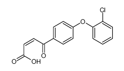 4-[4-(2-chlorophenoxy)phenyl]-4-oxobut-2-enoic acid结构式