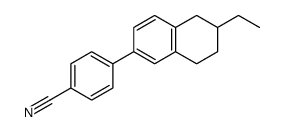 4-(6-ethyl-5,6,7,8-tetrahydronaphthalen-2-yl)benzonitrile Structure