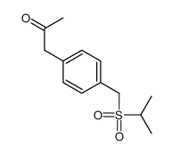 1-[4-(propan-2-ylsulfonylmethyl)phenyl]propan-2-one Structure