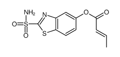(2-sulfamoyl-1,3-benzothiazol-5-yl) but-2-enoate Structure