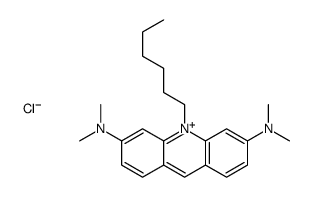 10-hexyl-3-N,3-N,6-N,6-N-tetramethylacridin-10-ium-3,6-diamine,chloride结构式