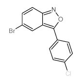 5-溴-3-(4-氯苯基)苯并[c]异噁唑结构式