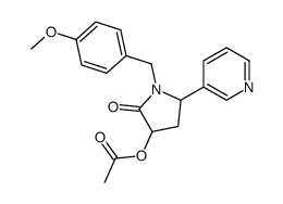 1-(4-METHOXYBENZYL)-3-ACETOXYNORCOTININE structure