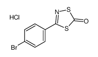 3-(4-bromophenyl)-1,4,2-dithiazol-5-one,hydrochloride Structure