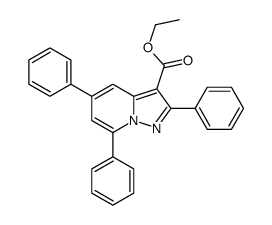 ethyl 2,5,7-triphenylpyrazolo[1,5-a]pyridine-3-carboxylate结构式