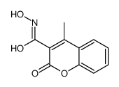 N-hydroxy-4-methyl-2-oxochromene-3-carboxamide Structure