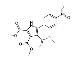 trimethyl 5-(4-nitrophenyl)-1H-pyrrole-2,3,4-tricarboxylate Structure
