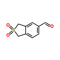 1,3-Dihydro-2-benzothiophene-5-carbaldehyde 2,2-dioxide Structure