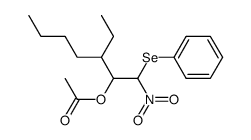 2-acetoxy-3-ethyl-1-nitro-1-phenylselenoheptane结构式