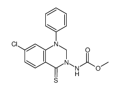 (7-Chloro-1-phenyl-4-thioxo-1,4-dihydro-2H-quinazolin-3-yl)-carbamic acid methyl ester Structure