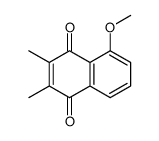 5-methoxy-2,3-dimethylnaphthalene-1,4-dione结构式