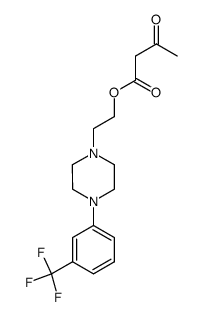 2-[4-(3-Trifluoromethylphenyl)-1-piperazinyl]ethyl acetoacetate Structure