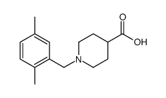 1-[(2,5-dimethylphenyl)methyl]piperidine-4-carboxylic acid结构式