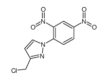 3-(chloromethyl)-1-(2,4-dinitrophenyl)pyrazole结构式