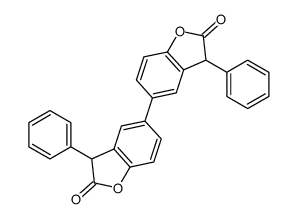 5-(2-oxo-3-phenyl-3H-1-benzofuran-5-yl)-3-phenyl-3H-1-benzofuran-2-one结构式