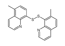 5-methyl-8-[(7-methylquinolin-8-yl)disulfanyl]quinoline结构式