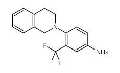 4-(3,4-DIHYDRO-1H-ISOQUINOLIN-2-YL)-3-TRIFLUOROMETHYLPHENYLAMINE Structure