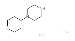 1-(thian-4-yl)piperazine,dihydrochloride structure