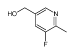 3-Fluoro-5-(hydroxymethyl)-2-methylpyridine Structure