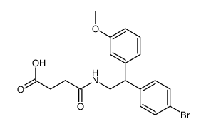 N-[2-(4-Bromo-phenyl)-2-(3-methoxy-phenyl)-ethyl]-succinamic acid结构式