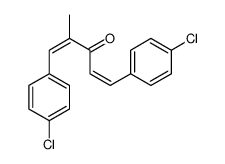 1,5-bis(4-chlorophenyl)-2-methylpenta-1,4-dien-3-one Structure