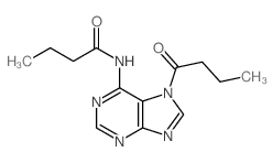 Butanamide,N-[7-(1-oxobutyl)-7H-purin-6-yl]-结构式