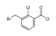 3-(bromomethyl)-2-chlorobenzoyl chloride Structure