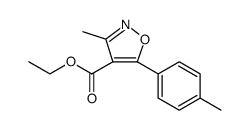 4-Isoxazolecarboxylic acid, 3-methyl-5-(4-methylphenyl)-, ethyl ester Structure