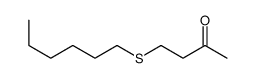 4-hexylsulfanylbutan-2-one Structure