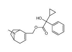 [(1R,5S)-8-methyl-8-azabicyclo[3.2.1]oct-3-en-4-yl]methyl 2-cyclopropyl-2-hydroxy-2-phenylacetate Structure