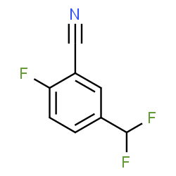 5-(二氟甲基)-2-氟苯腈结构式