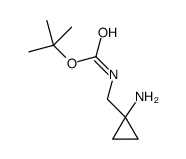 tert-butyl N-[(1-aminocyclopropyl)methyl]carbamate structure