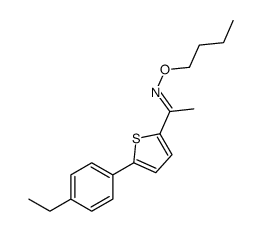 (E)-N-butoxy-1-[5-(4-ethylphenyl)thiophen-2-yl]ethanimine Structure