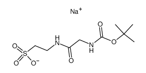 sodium 2-(2-((tert-butoxycarbonyl)amino)acetamido)ethane-1-sulfonate Structure