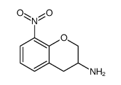 2H-1-Benzopyran-3-amine, 3,4-dihydro-8-nitro结构式