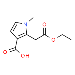 alpha-ethyl 3-carboxy-1-methyl-1H-pyrrole-2-acetate结构式