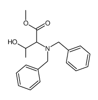 2-Dibenzylamino-3-hydroxy-butyric acid methyl ester Structure