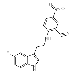 2-{[2-(5-Fluoro-1H-indol-3-yl)ethyl]amino}-5-nitrobenzonitrile Structure